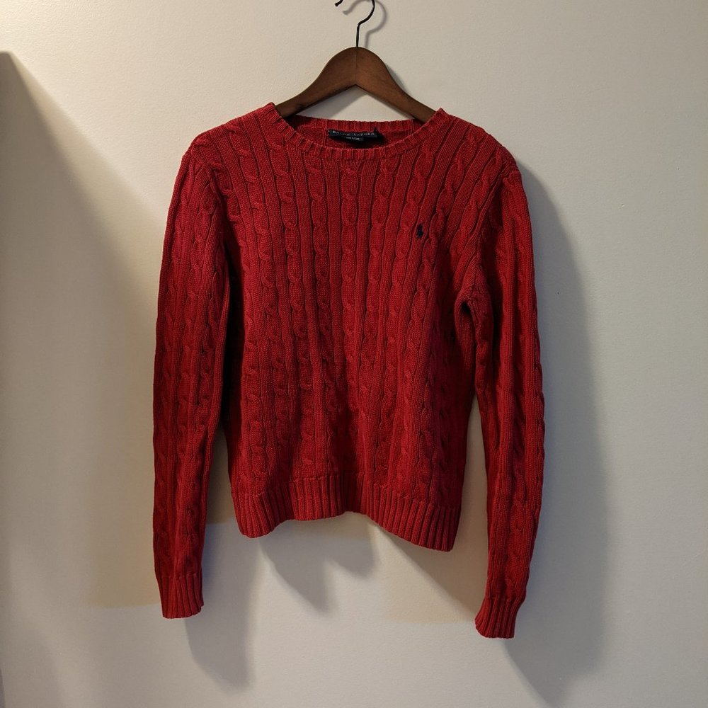 100% Cotton Ralph Lauren Cable Knit Sweater